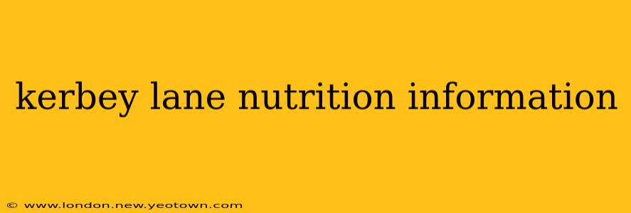 kerbey lane nutrition information