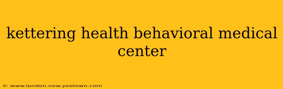 kettering health behavioral medical center