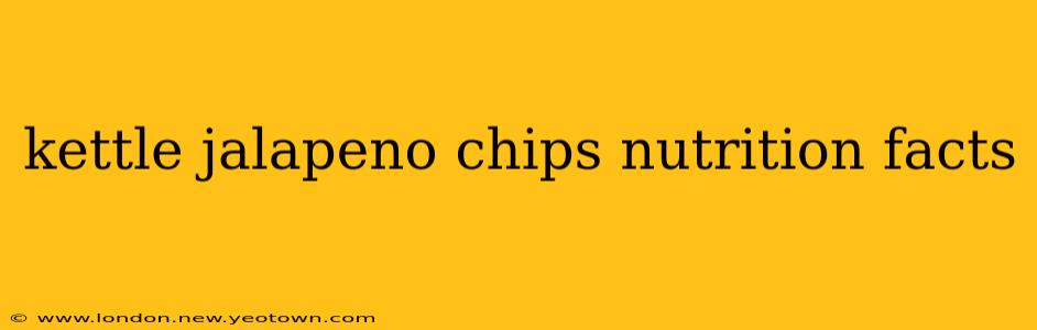 kettle jalapeno chips nutrition facts