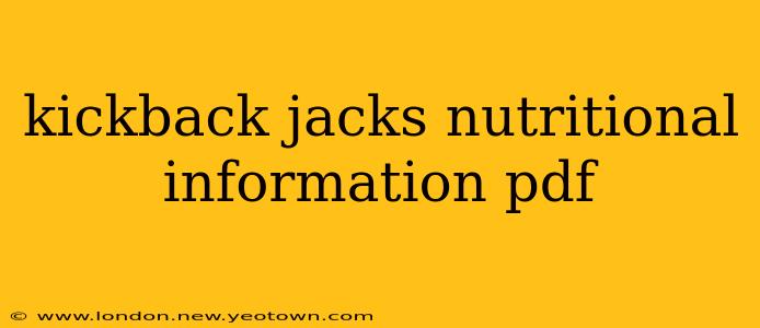 kickback jacks nutritional information pdf