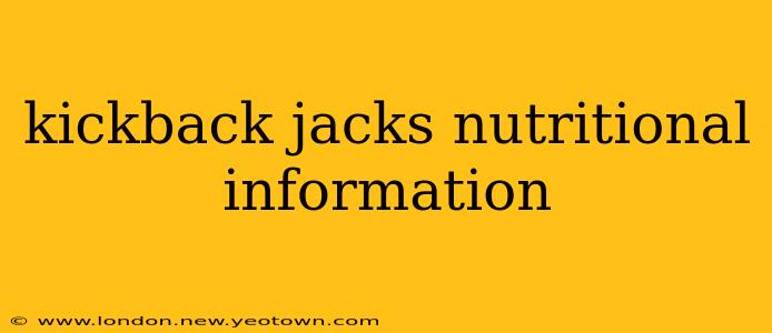 kickback jacks nutritional information