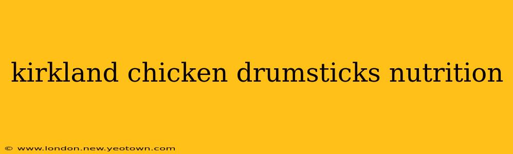 kirkland chicken drumsticks nutrition