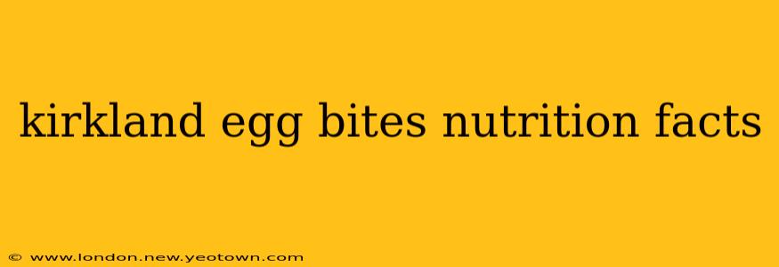kirkland egg bites nutrition facts
