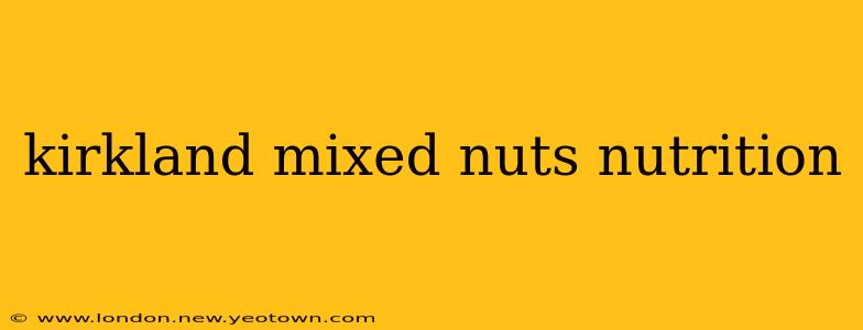 kirkland mixed nuts nutrition