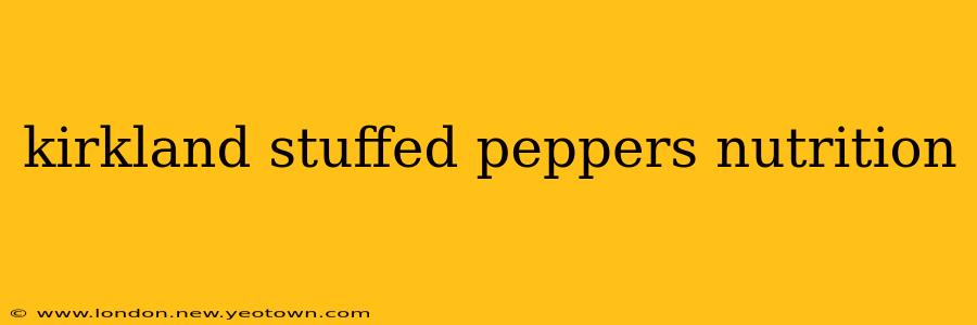 kirkland stuffed peppers nutrition