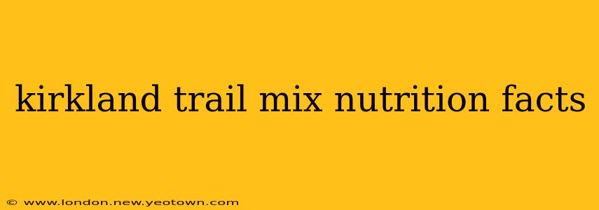 kirkland trail mix nutrition facts
