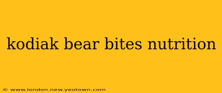 kodiak bear bites nutrition