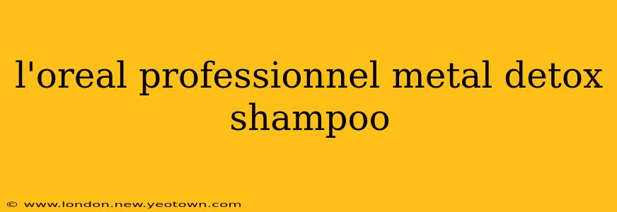 l'oreal professionnel metal detox shampoo