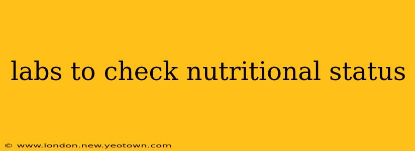 labs to check nutritional status