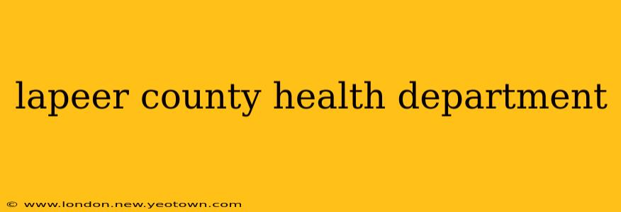 lapeer county health department