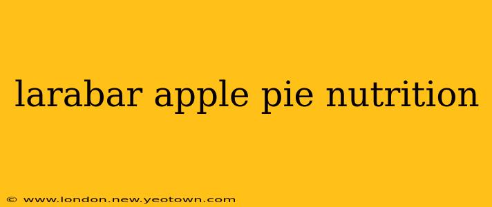 larabar apple pie nutrition