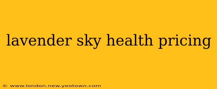 lavender sky health pricing