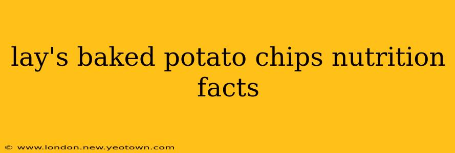 lay's baked potato chips nutrition facts
