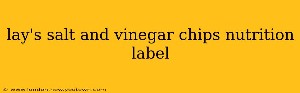 lay's salt and vinegar chips nutrition label
