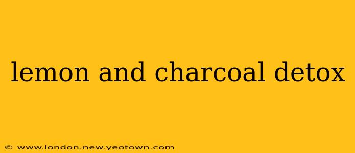 lemon and charcoal detox