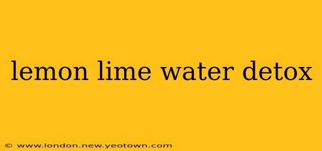 lemon lime water detox