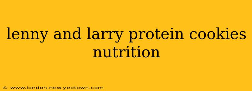 lenny and larry protein cookies nutrition