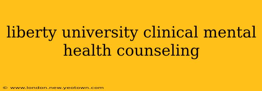 liberty university clinical mental health counseling