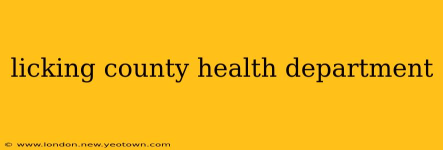 licking county health department