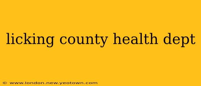 licking county health dept