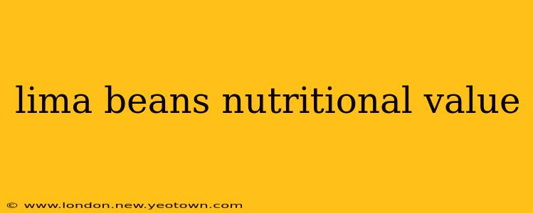 lima beans nutritional value