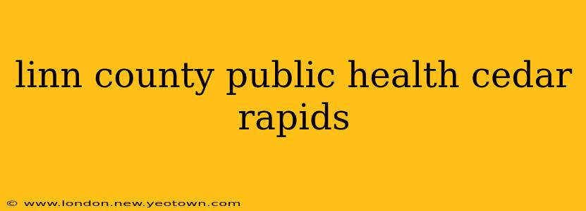 linn county public health cedar rapids