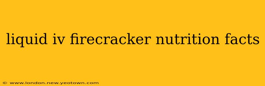 liquid iv firecracker nutrition facts
