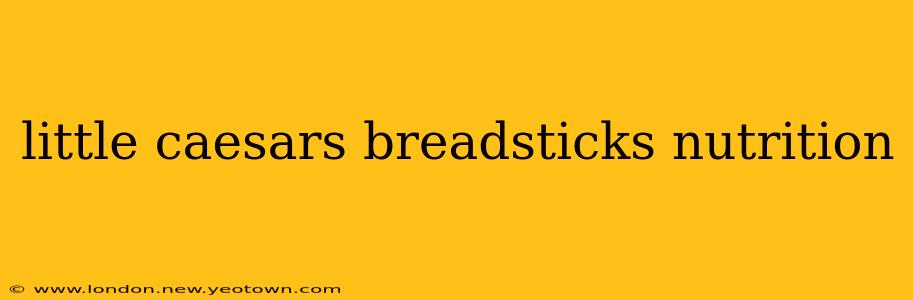 little caesars breadsticks nutrition