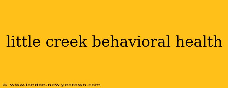 little creek behavioral health