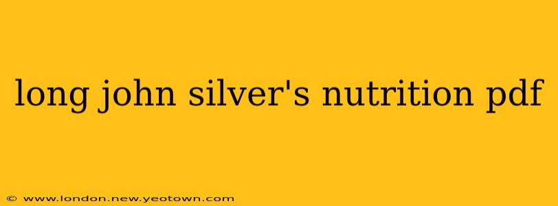 long john silver's nutrition pdf