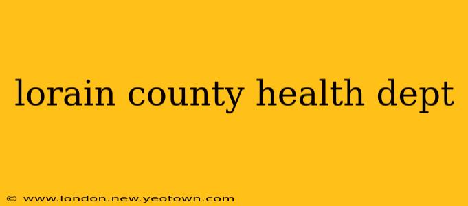 lorain county health dept
