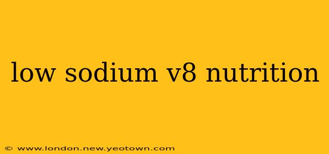low sodium v8 nutrition