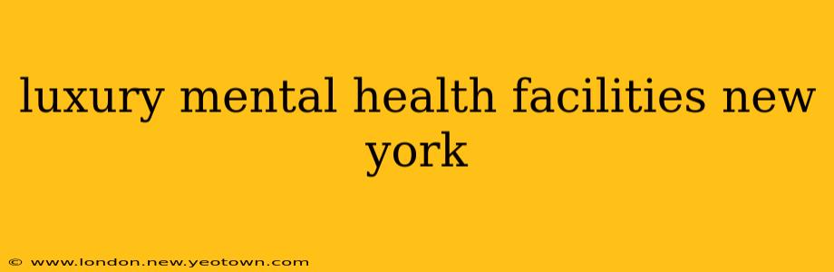 luxury mental health facilities new york