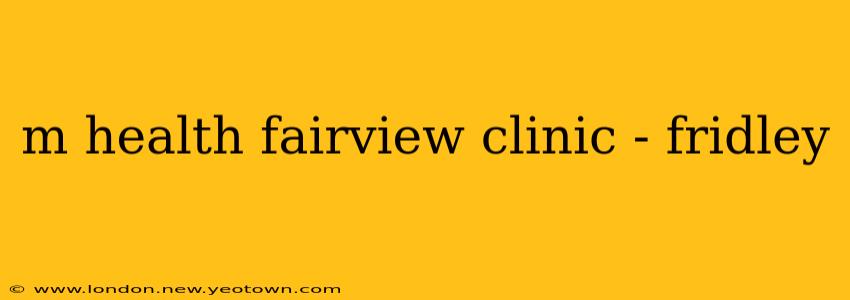 m health fairview clinic - fridley