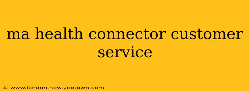 ma health connector customer service