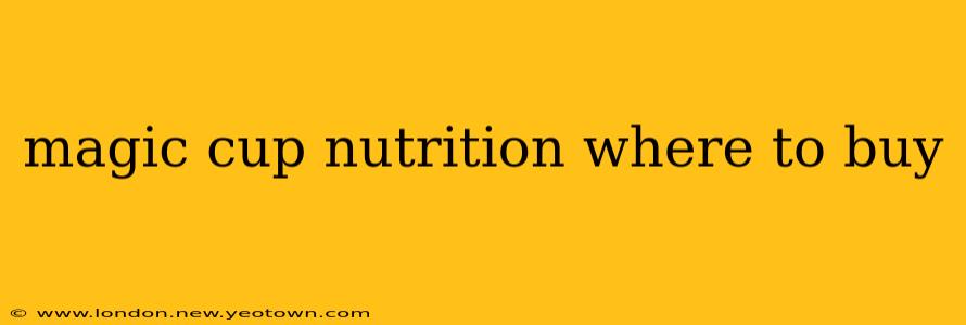 magic cup nutrition where to buy