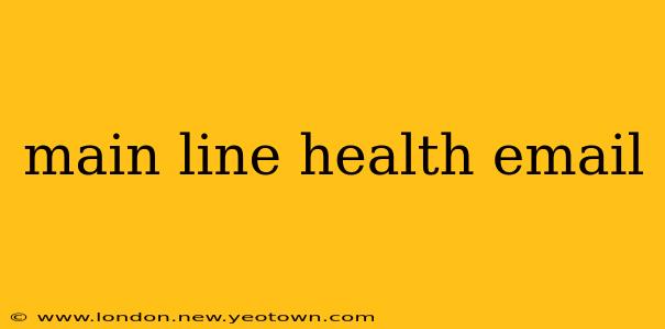 main line health email