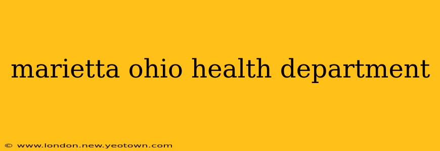 marietta ohio health department