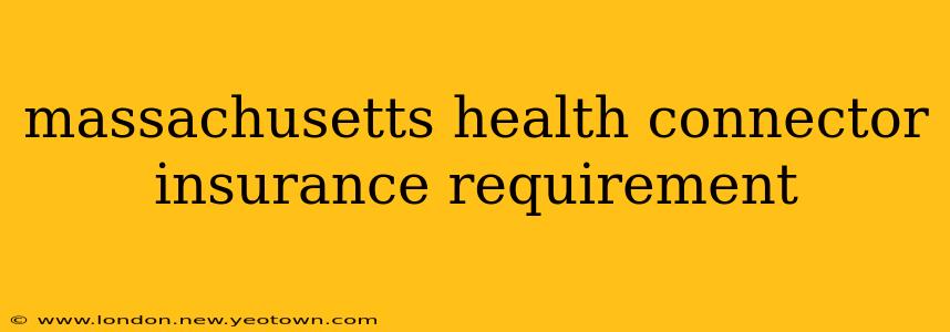 massachusetts health connector insurance requirement