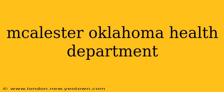 mcalester oklahoma health department