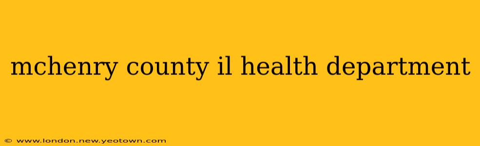 mchenry county il health department