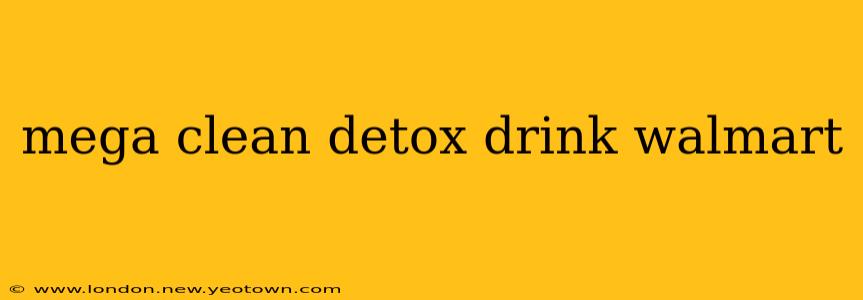 mega clean detox drink walmart