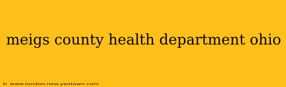 meigs county health department ohio