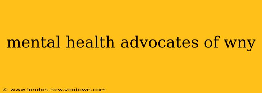 mental health advocates of wny