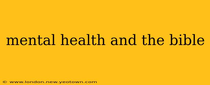 mental health and the bible
