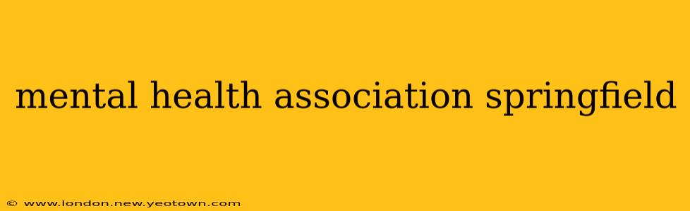 mental health association springfield