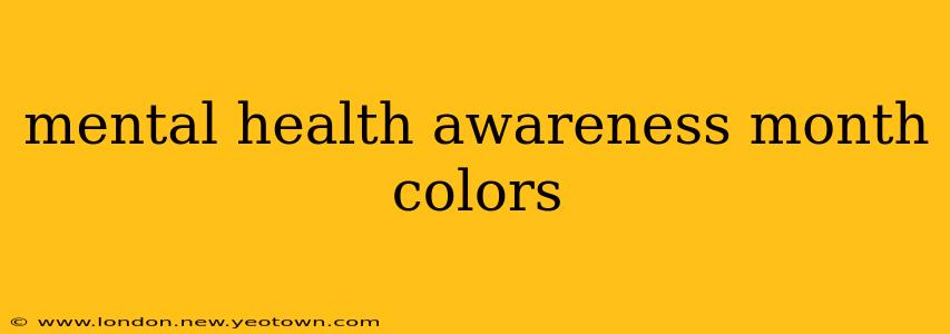 mental health awareness month colors