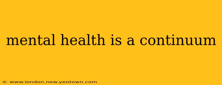 mental health is a continuum