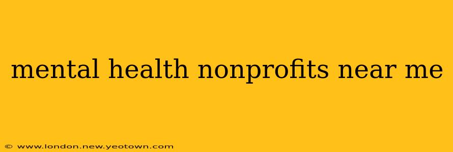mental health nonprofits near me