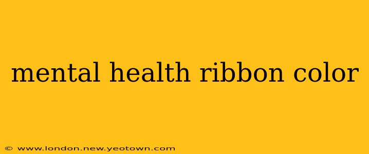 mental health ribbon color